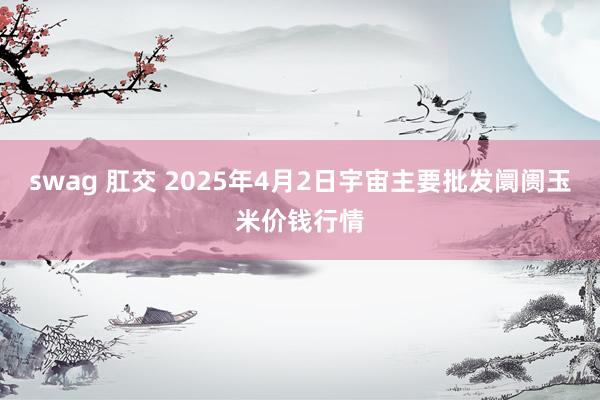 swag 肛交 2025年4月2日宇宙主要批发阛阓玉米价钱行情